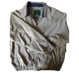 Weatherproof Brand Windbreaker Men's Long Sleeve Tan‎ Full Zip Jacket XL 108